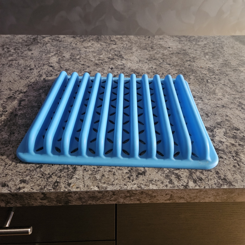 Blue Silicone Drying Mat
